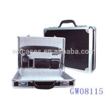 black strong&portable aluminum men briefcase from China factory high quality